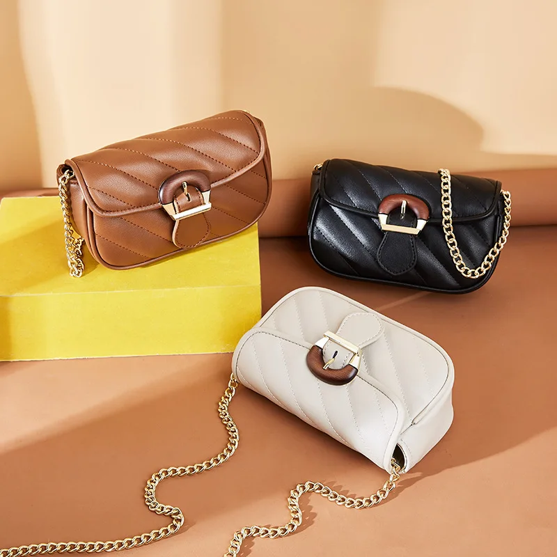 

Bolso Para Dama Elegant Shoulder Crossbody Genuine Leather Luxury Chain Square Bags For Ladies, Multiple colour