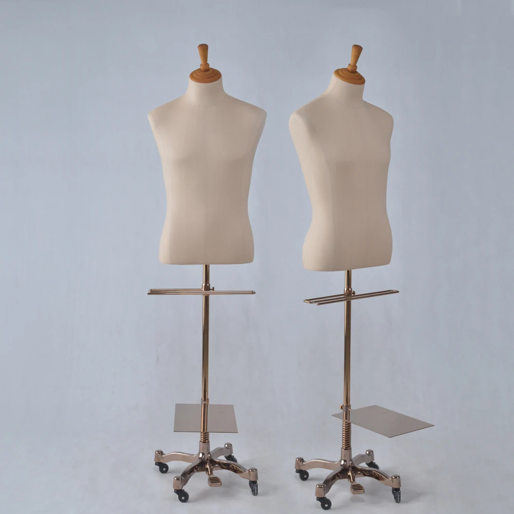 Male Tailors Bust Retail Shop Display Dressmakers Dummy Mannequin Various Covers