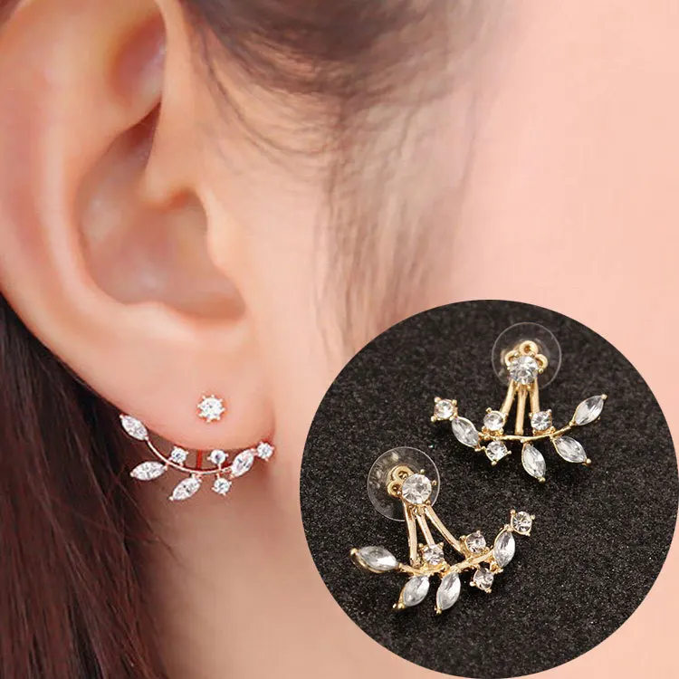 

Popular metal flower pearl earrings female earrings wholesale, As pic