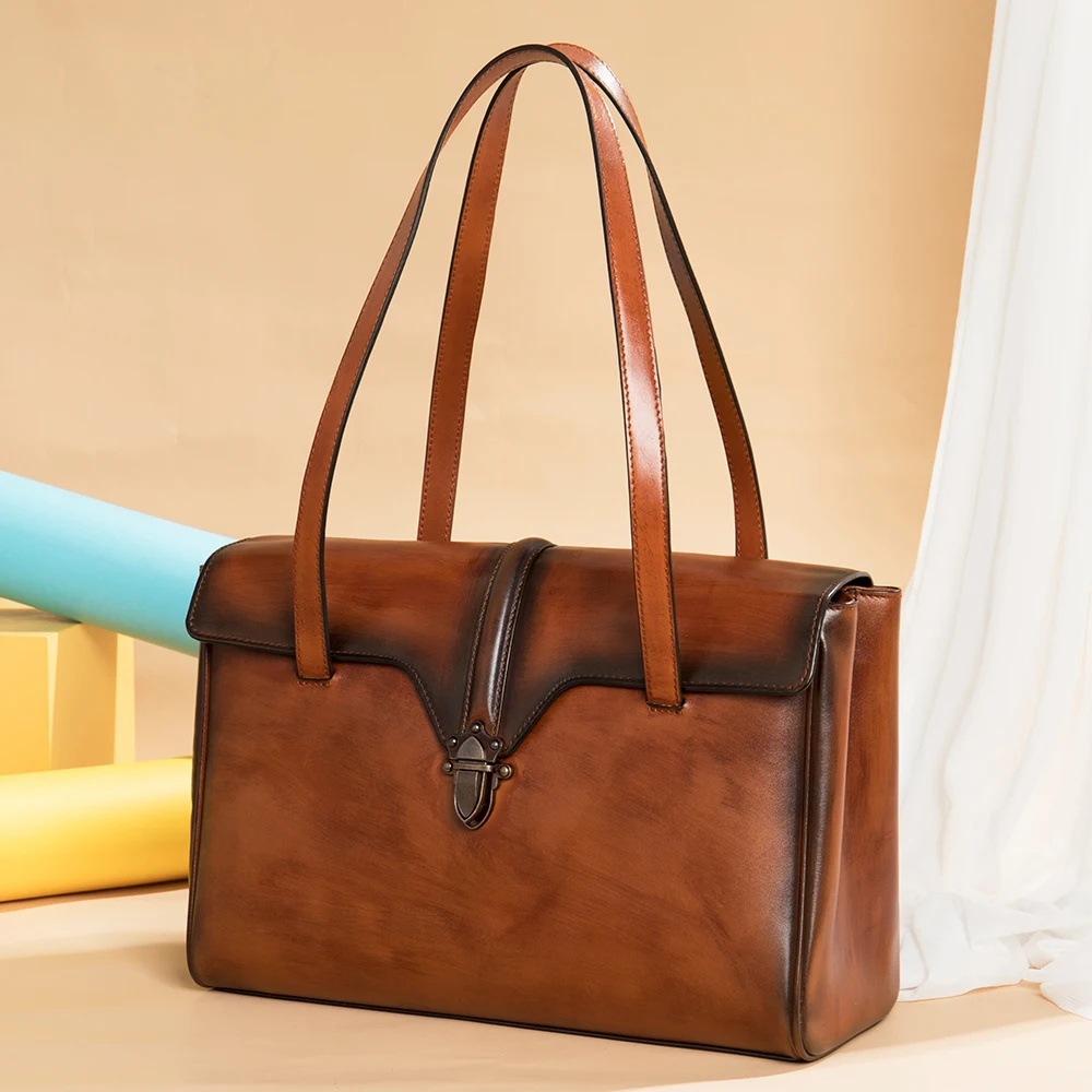 

Large capacity shoulder bag 196 genuine leather fasshion shoulder woman handbag