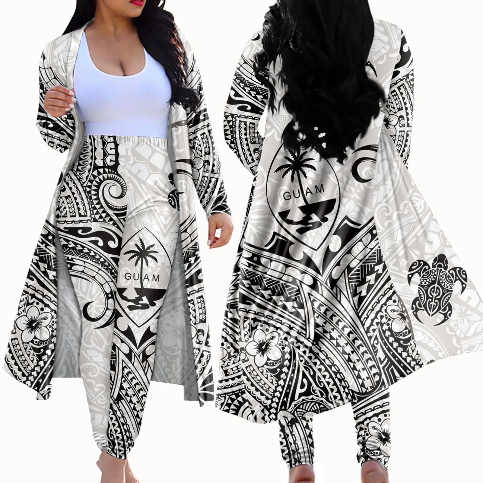 

2021 new arrival colorful outfit streetwear ladies custom logo print plus size tight suit 2 piece outfit winter made in China
