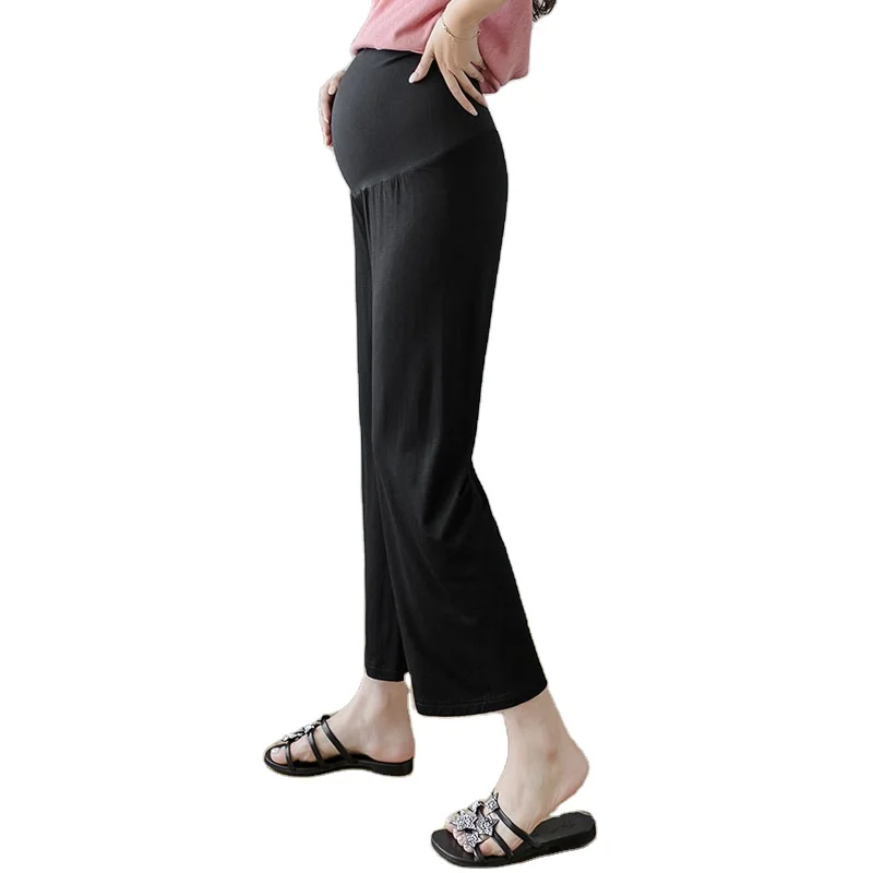 

Wholesale New Style Maternity Pants Elastic Waist Lounge Wear Maternity Sports Trousers For Women, Black, dark grey, grey