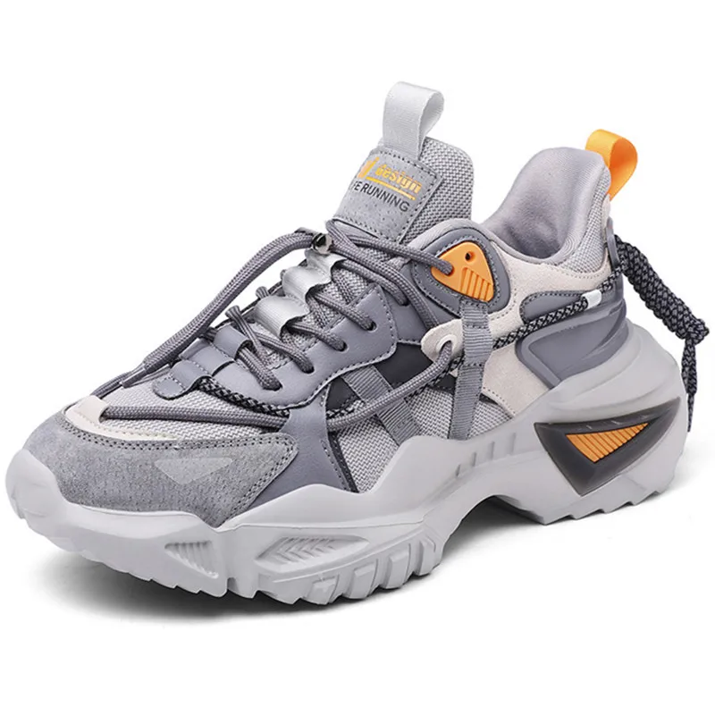 

Dropshipping Custom Logo New Chunky Sneakers Trend Fashion Thick Bottom Platform Men's Casual Shoes Size 45