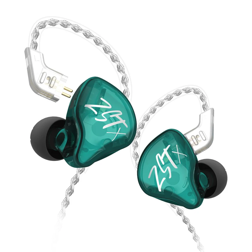 

New KZ ZST X 1BA 1DD Hybrid HIFI In Ear Earphones Bass Earbud Sport Noise Cancelling Headset KZ ZST ZSN Pro