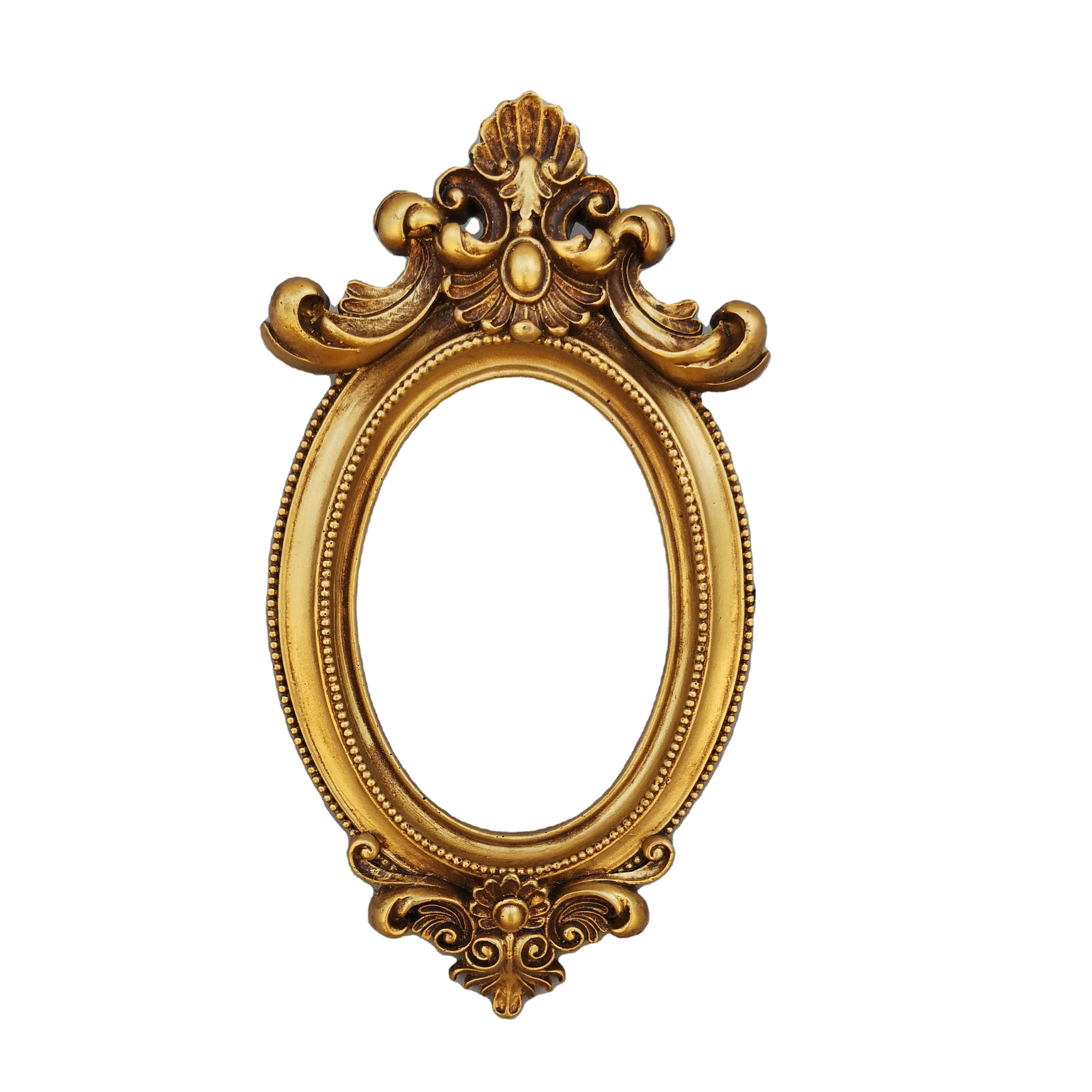 

Irregular Moulding Frame European 12.5*23cm Gold Resin Photo Frame