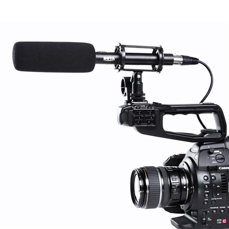 

BOYA BY-PVM1000 Professional DSLR Condenser Microphone Video Interview Reporting for Canon Nikon Sony DSLR Cameras
