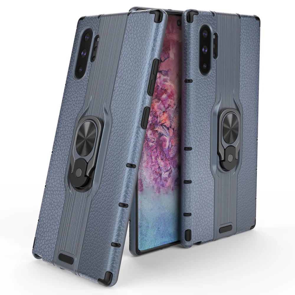 

New Style Design Telephone Portable Tough 3 in 1 Magnetic Car Kickstand Back Case Cover for Samsung note 10 Back Cover