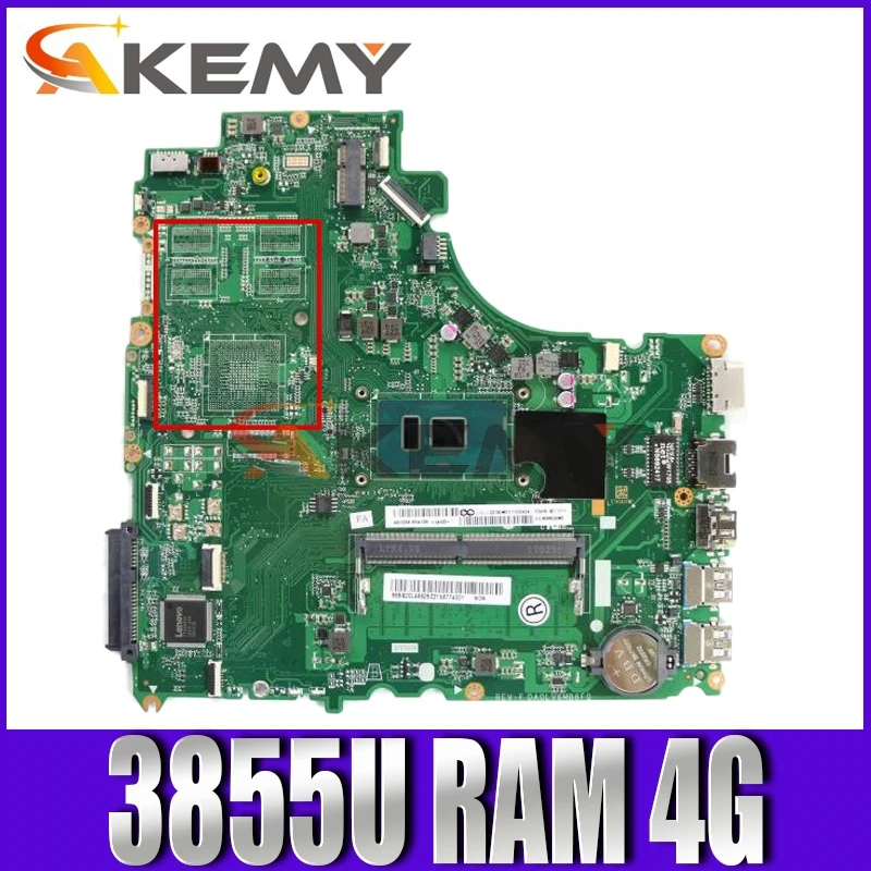 

Mainboard For V310-15ISK V310-15IKB V510-15IKB laptop motherboard DA0LV6MB6F0 motherboard with CPU 3855U RAM 4G 100% test