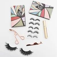 

Wholesale price 5 Pairs 3D Eye Lashes wispy wing fluffy Natural false Eyelashes