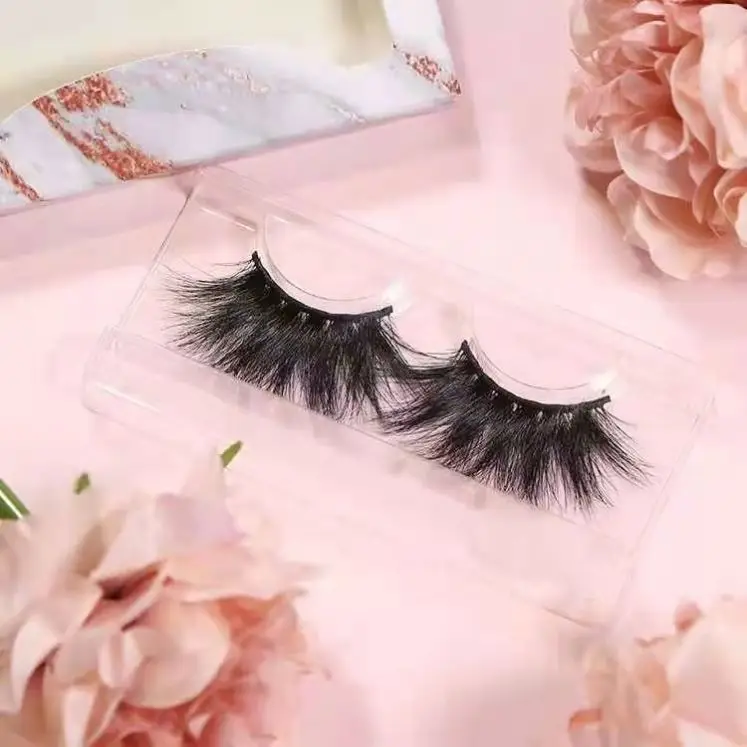 

The New qingdao eyelash Slender curls mink eyelashes vendor 25mm 3D extension eyelash