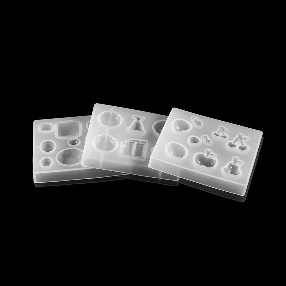 

1pc pendant accessories silicone mold Daisy earrings diamond jelly chocolate resin mold UV Epoxy Moulds For Jewelry Making Tools, As shown