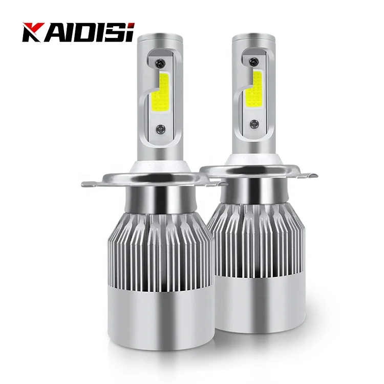 Popular Products Cheap Factory Car Bulb Headlights 9005 9006 Car Headlights COB 6000k 9007 H1 H4 H7 H11  C6 Car LED Headlight