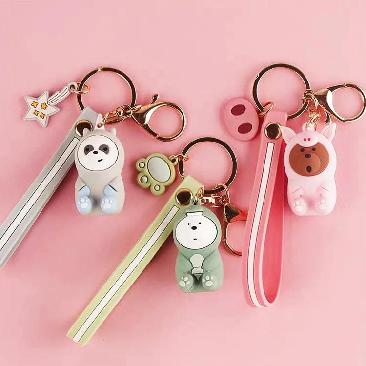 Korea Cute Bear Keychain Keychain Bears Keychains - Buy Keychains ...