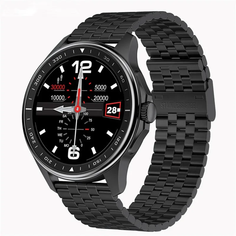 

Best Selling Products 2022 1.3 Inch Ips Round Dial Display Smart Watch IP68 Waterproof Music Sports Men China Smartwatch SK3, Black white