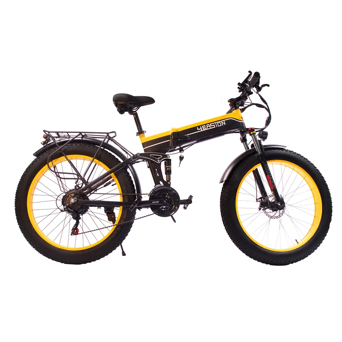 

YEASIONWD Free Shipping 26"X4.0 Wheel Mountain Bike 1000W Motor Snow Bike 14Ah Lithium Battery Fat Tire Folding Electric Bike, Customizable