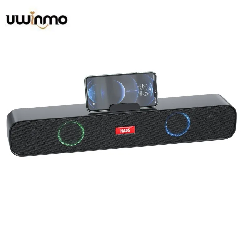 

new card U disk bar computer audio subwoofer TV echo wall RGB dual speaker sound blaster speaker