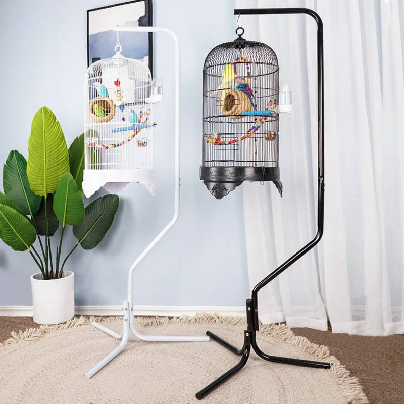 

wholesale luxury New product iron bird cage breeding cage large pet macaw parrot cage bird house, Black , white