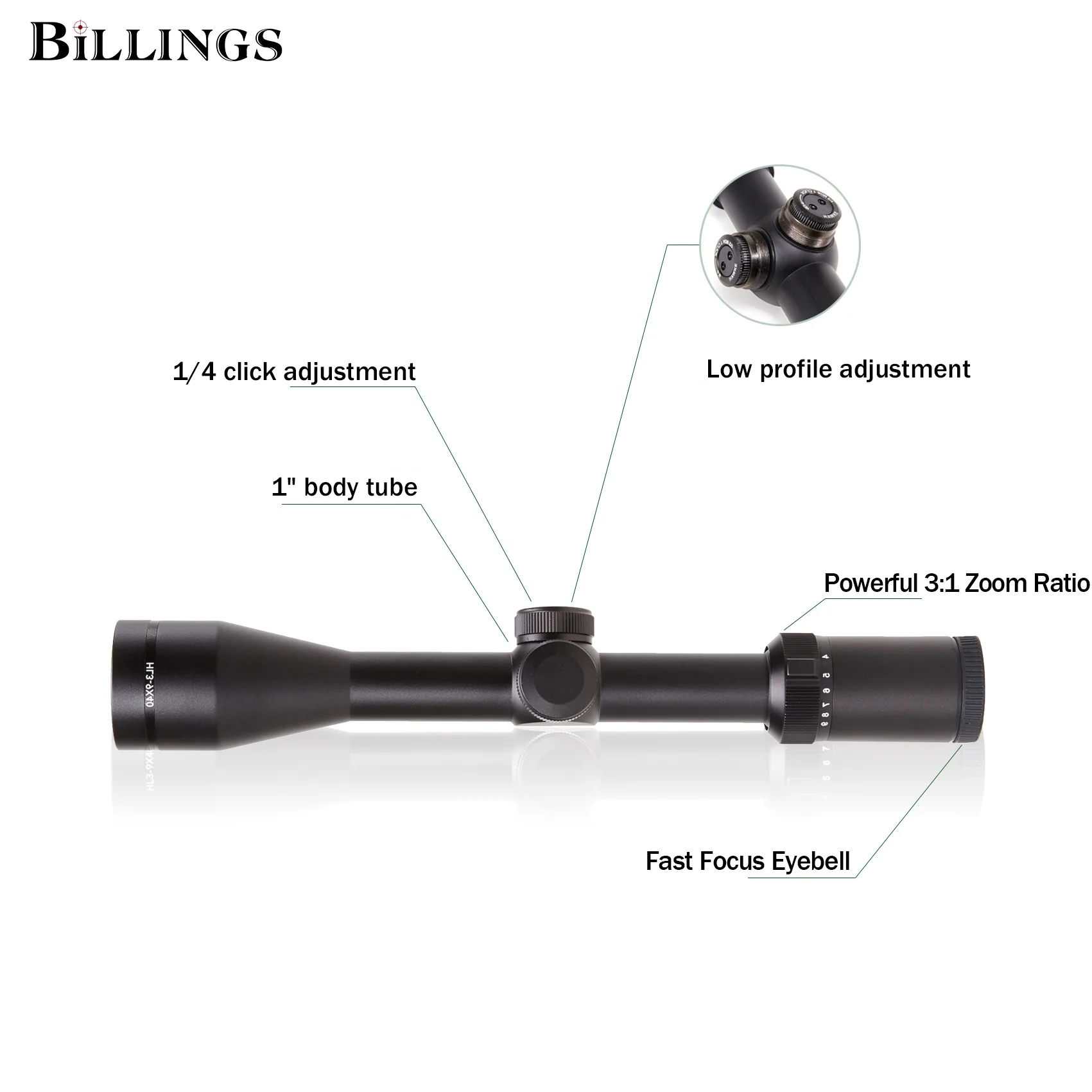 

HL 3-12X50 Optional Reticle Spotting Tacticl A Long-Term Sniper's Riflescope