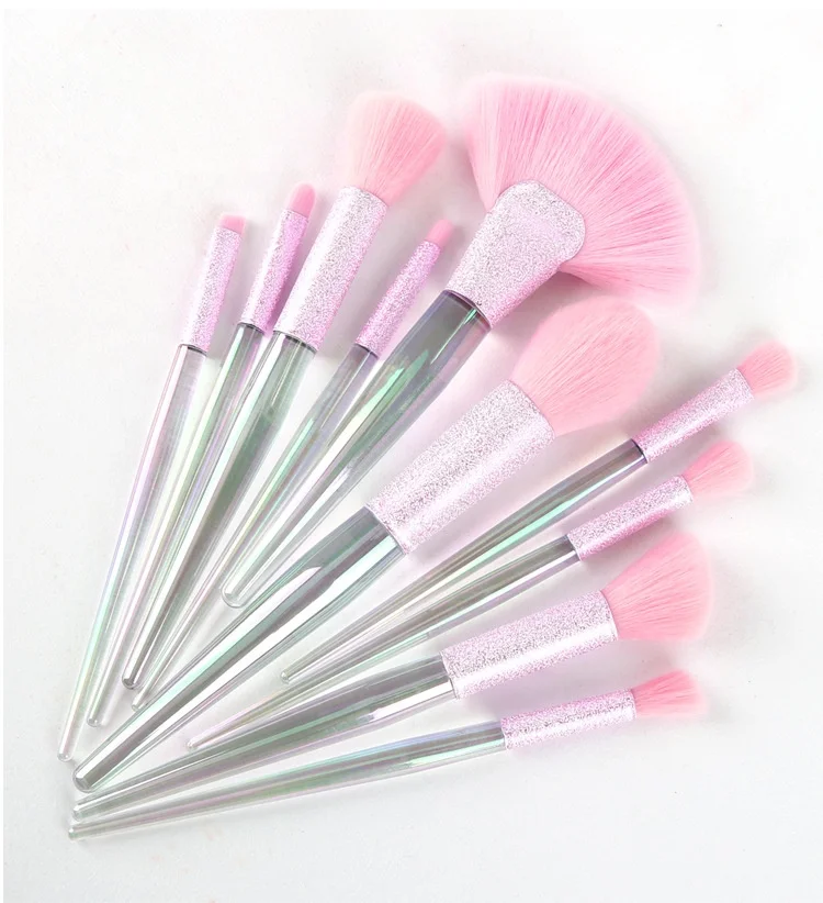 
2020 Trending Pink Makeup Brushes Glitter Private Label Glitter makeup brush 
