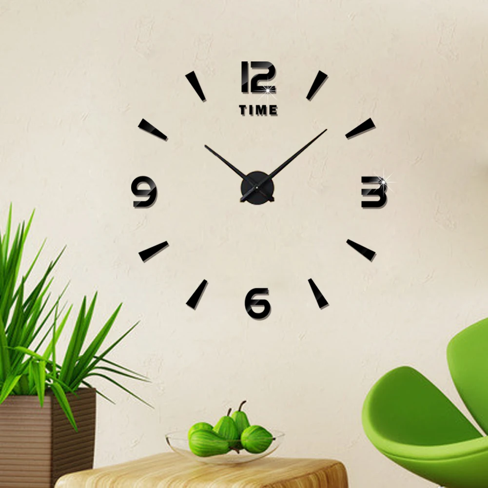 

Modern Design Large DIY 3D Wall Clock Home Decor Art Watch High Quality Clock