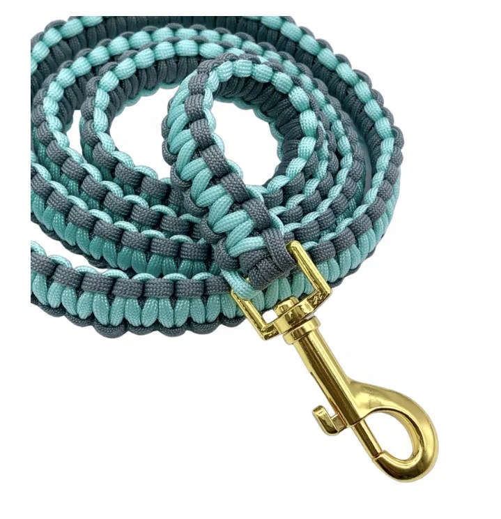 

Best selling Double layer paracord Rope Dog leash, Any color is ok