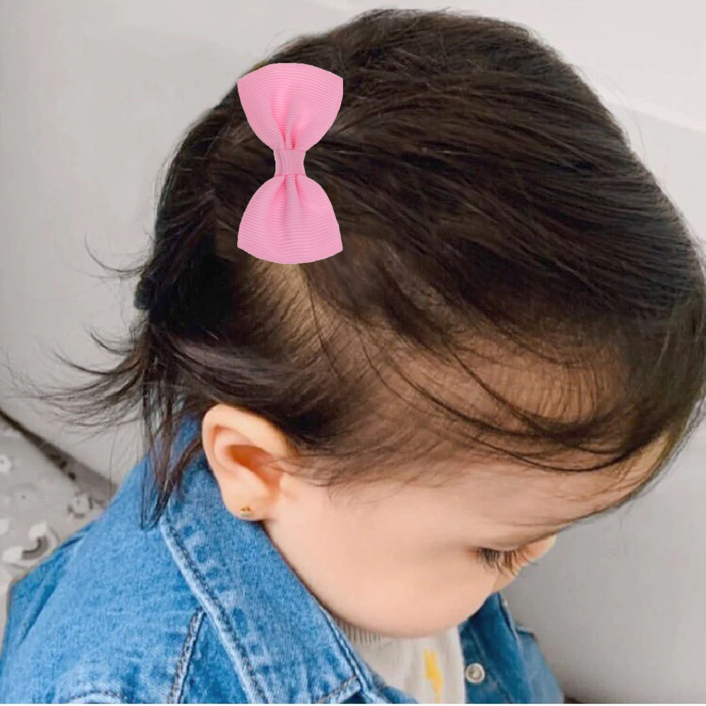 

High Quality Fashion Style Hairclip Products Big Bow Knot Ribbon Metal Popular Baby Girl Butterfly Headpin, As pictures show