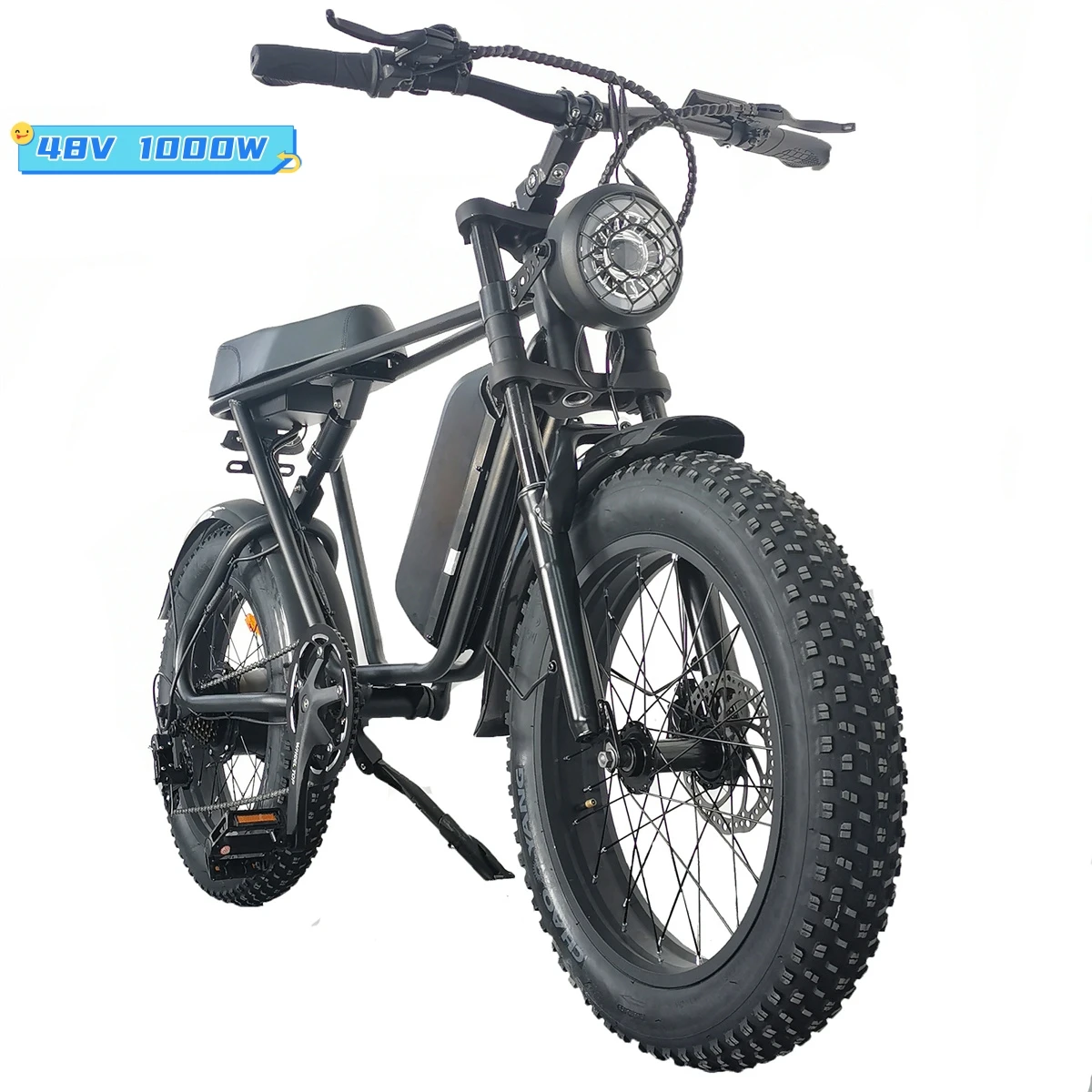 

2023 eu warehouse 48V 1000W 20inch fat tire fat e bike max speed 50-55km/h 80km long range electric bike fast delivery
