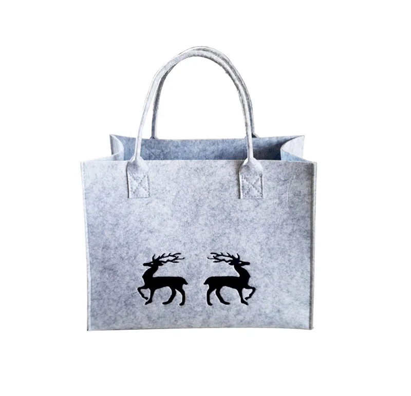 

2020 New Arrival Felt Tote Organizer Insert Felt Bag Handbag Tote Organizer, Gray