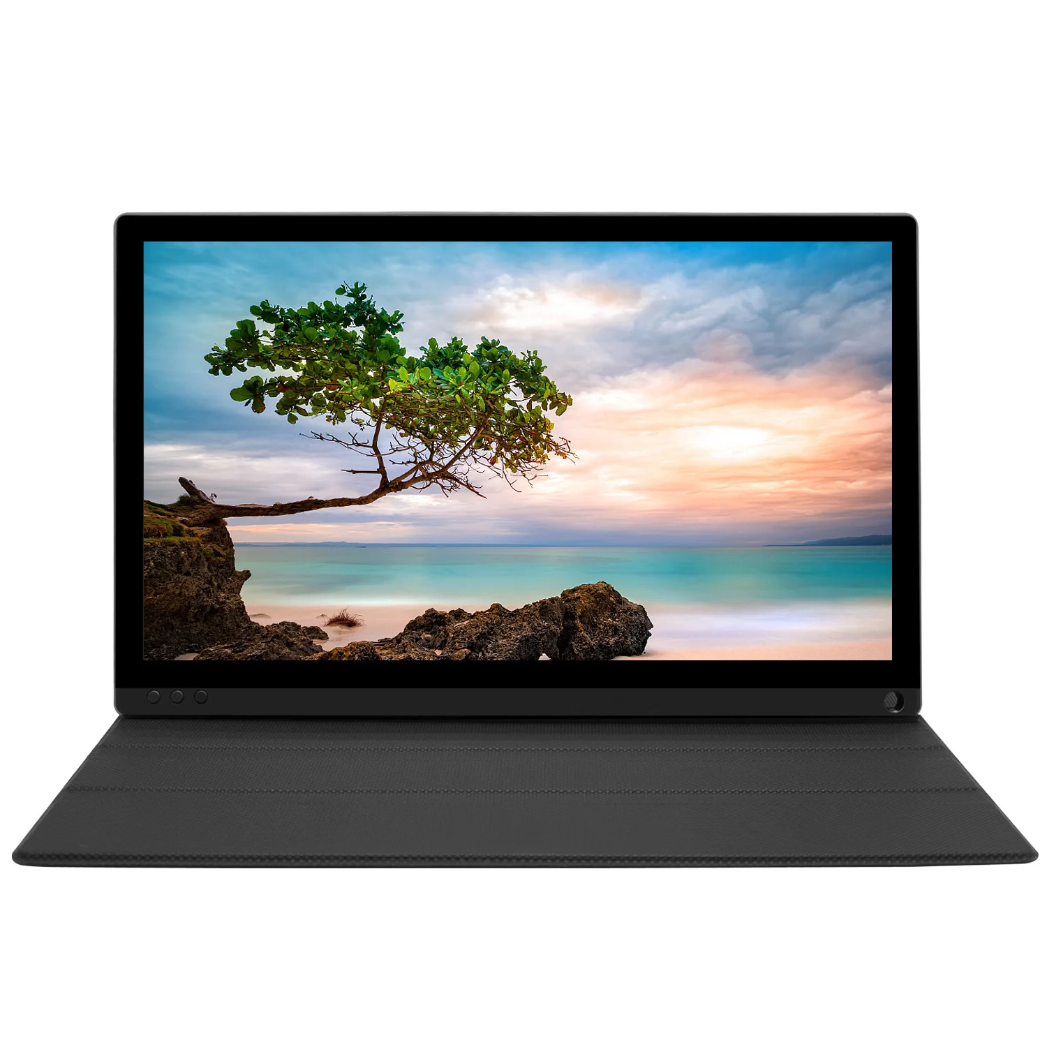 

Portable Monitor - 15.6-Inch USB C Portable Display, 1080P Full IPS Panel & Type-C HDMI, Case & Screen Protector Included