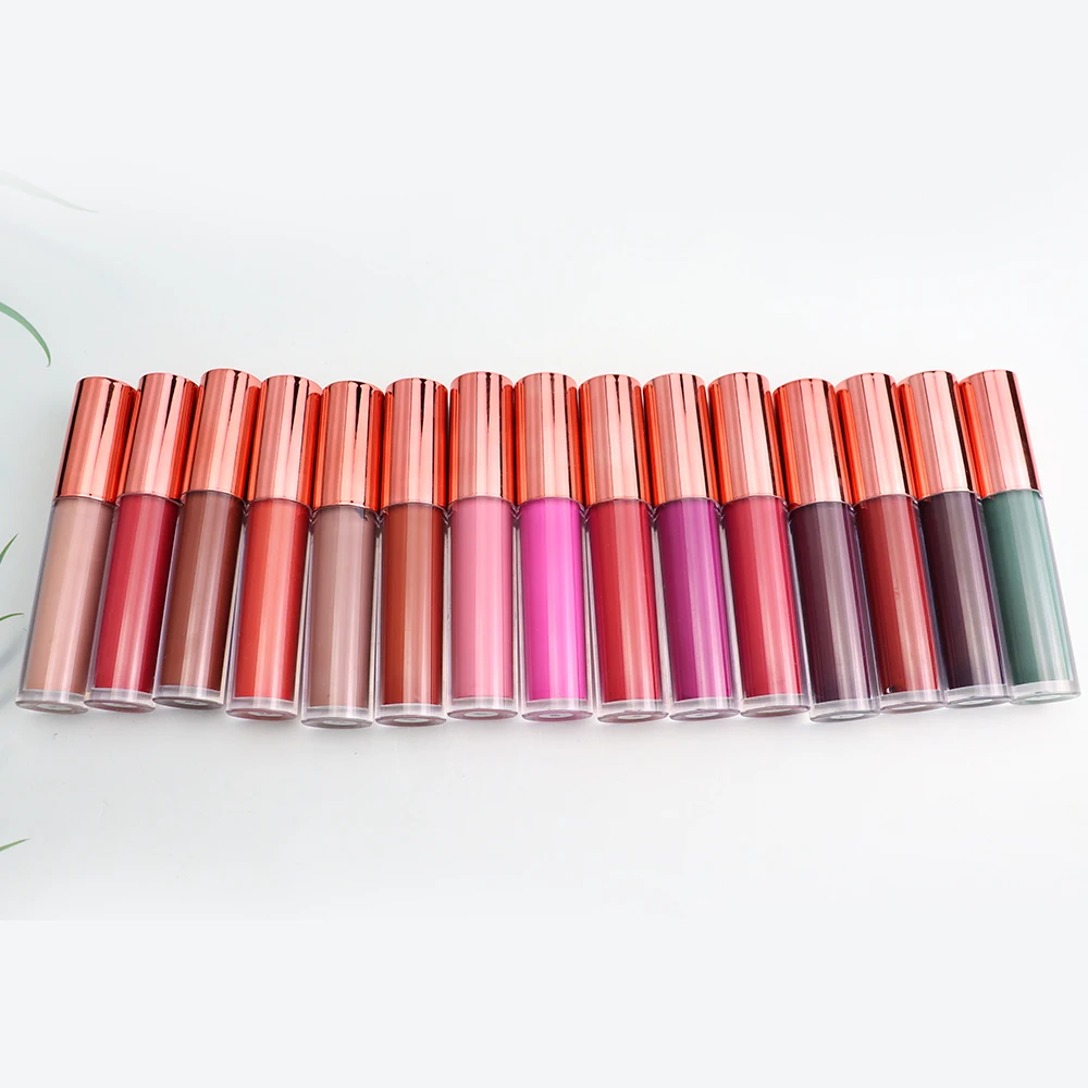 

Good quality lip gloss pigment powder packaging pouch box cream lipgloss private label