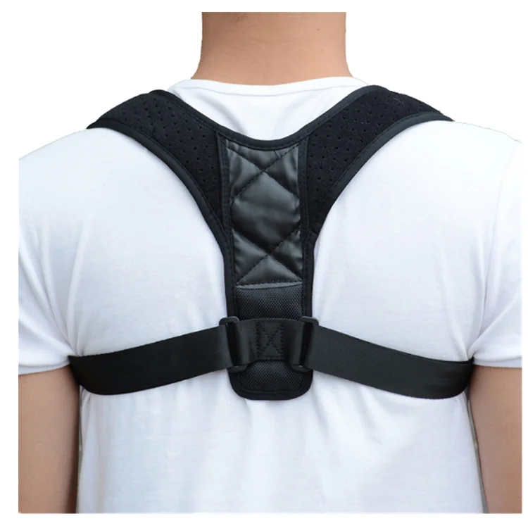 

Black Back Shoulder Posture Support Corrector Strap for Men and Women