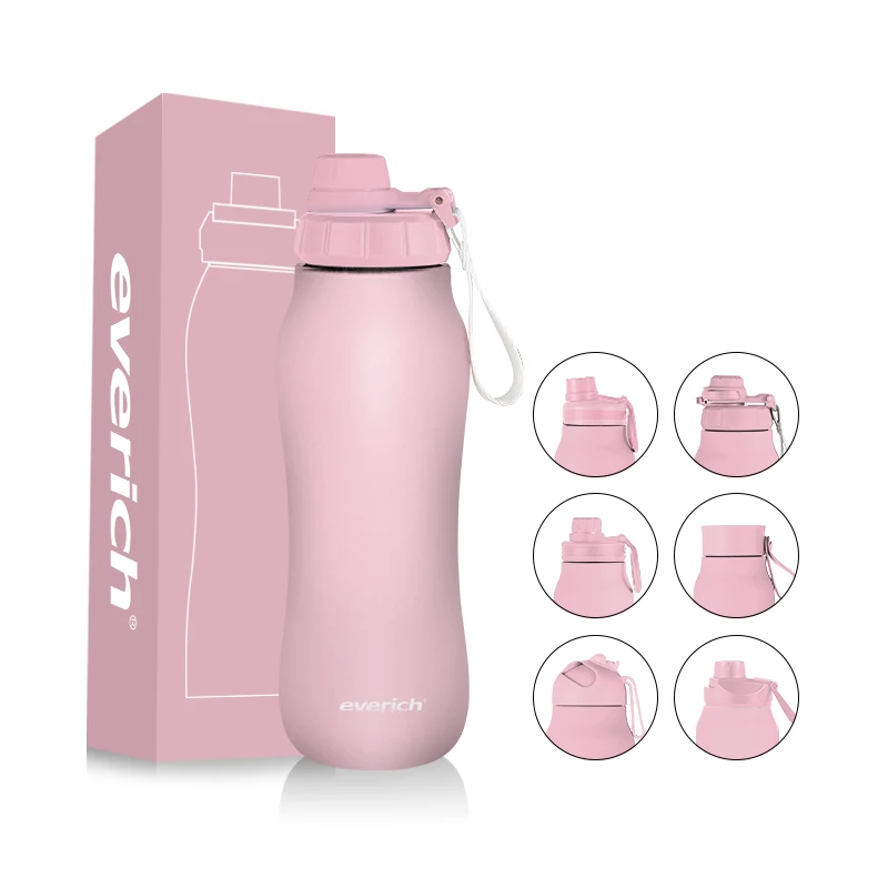 

RTS stock Ice Cold Up to 48 Hrs/Hot 24 Hrs Double Walled Flask Stainless Steel Water Bottle with Straw Spout Handle Lid