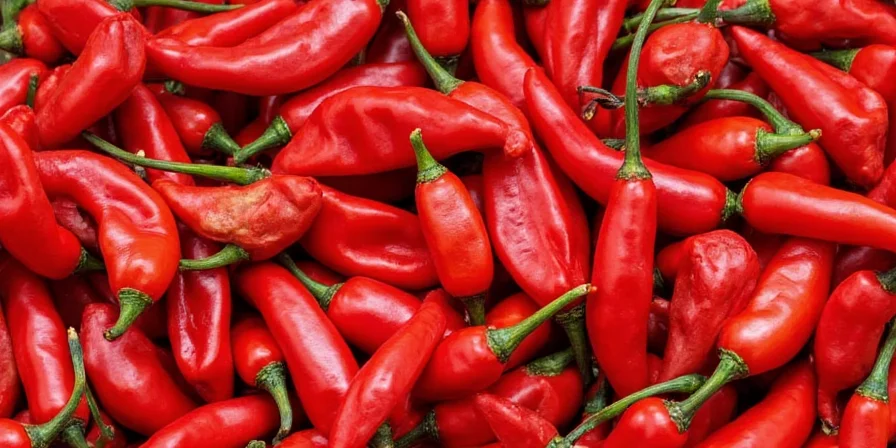 Toasting red chile peppers in a skillet