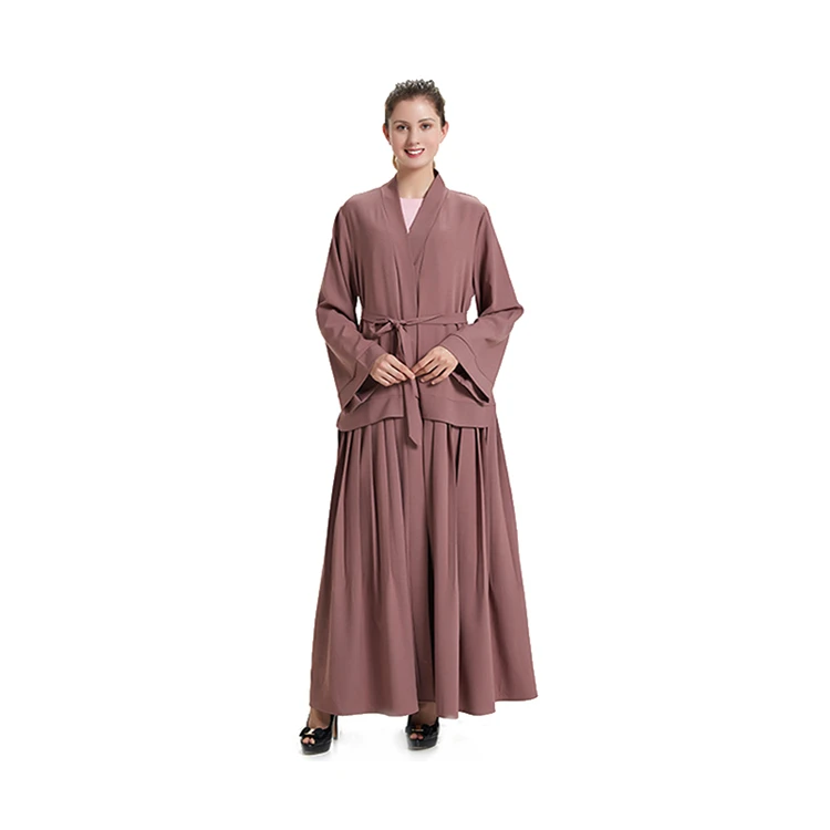 

F8864 Front Open Fashion Abaya Designs Women Islamic Clothing Lady Muslim Dress