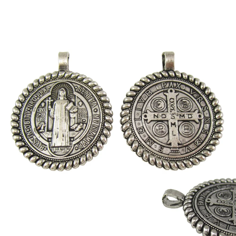 

1.2 Inch Blessed Saint Benedict San Benito Jubilee Medal Pendant