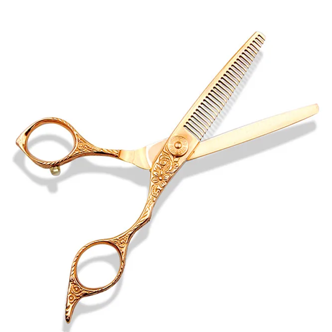 

Rose gold scissors suit hair clipper barbershop hairdresser special hair clipper from stock