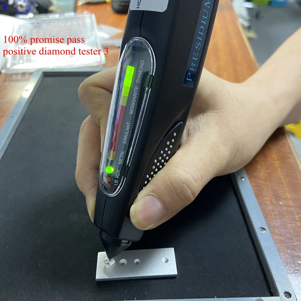 

100% promise pass positive diamond tester 3 VVS1 1carat Color Loose Diamond Round White Moissanite Stone