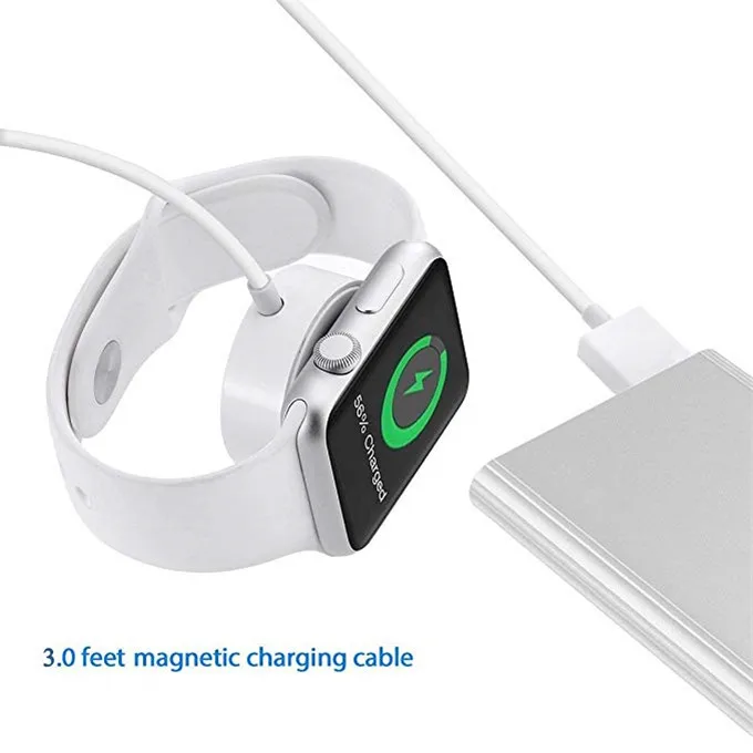 

Watch charger innovative products updated wireless charging for iphone watch 6 series charger, White