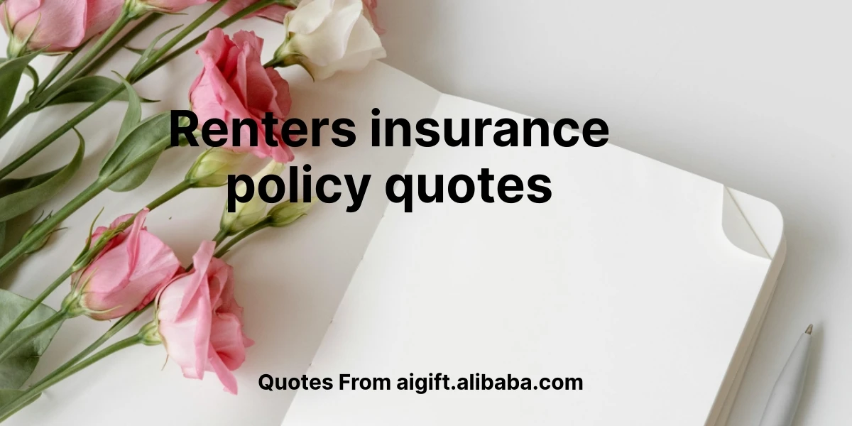 renters insurance policy quotes