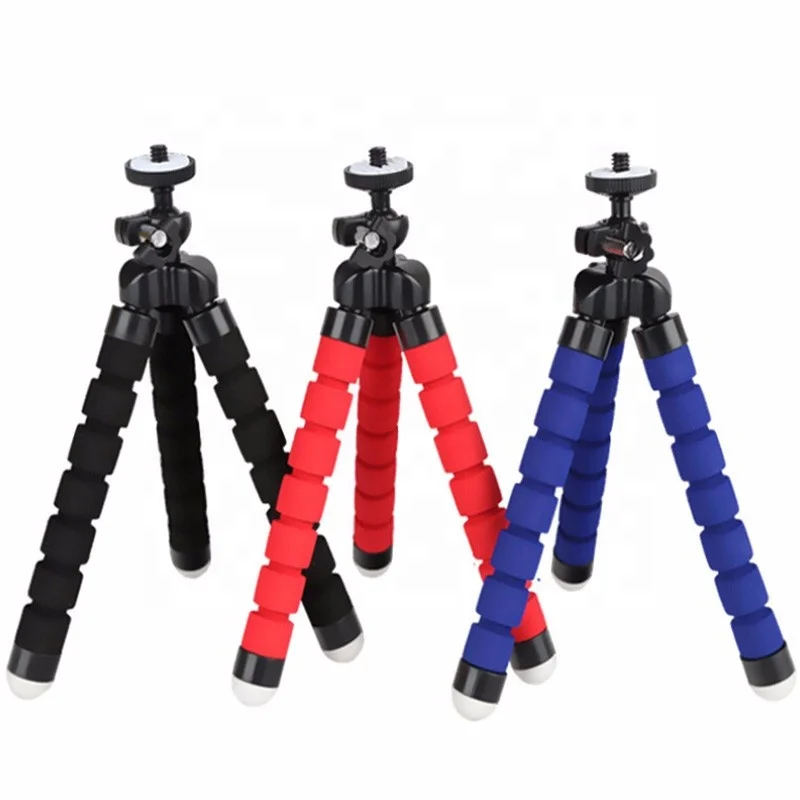 

FREE SHIPPING Mini Sponge Octopus Tripod Bracket Camera for iPhone Samsung Mobile Smart Phone for Gopro Hero 10 9 ACTION CAMERA