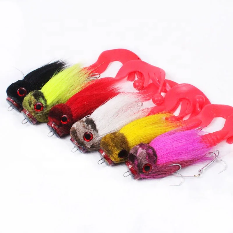 

OEM and on stocks boat fishing simulation lure multicolor 23cm 85g with feather wire double hook fishing lure soft bait, 6 colors