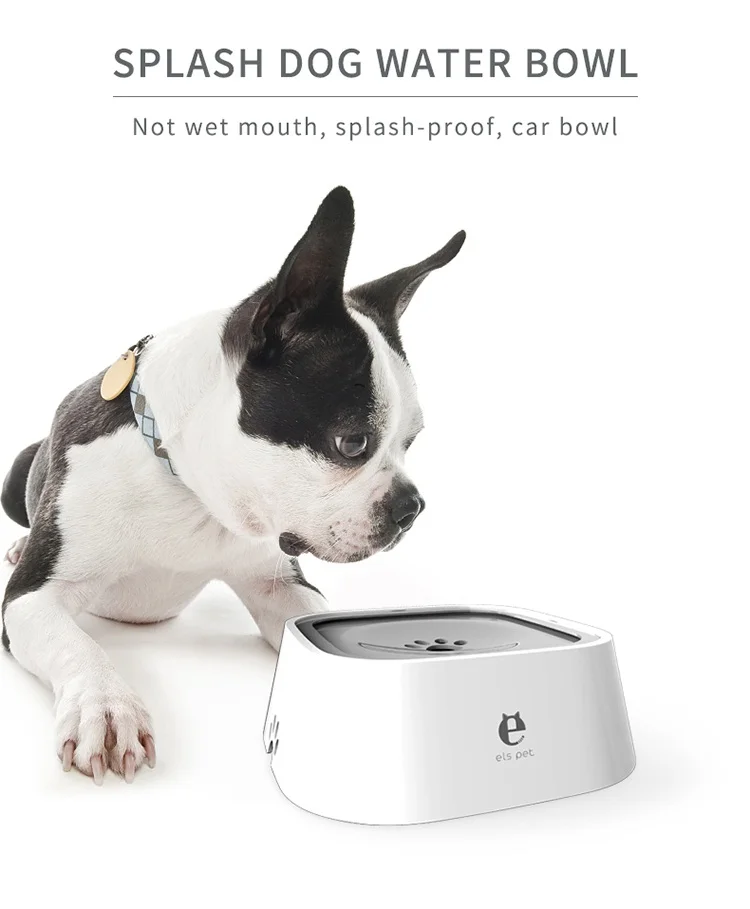 Antisplashing Pet Water Feeder Avoid Wet Dog Floating Slow Water