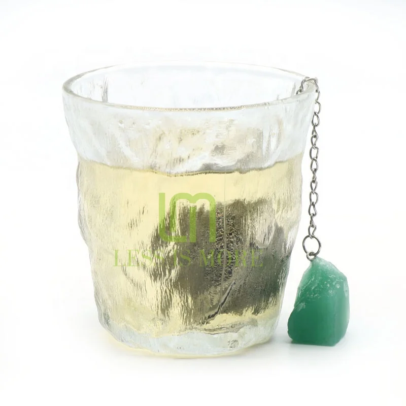 

304 Stainless Steel 4x5cm Tea Infuser Ball strainer Wholesale strainer with natural crystals healing stones clear rose quartz