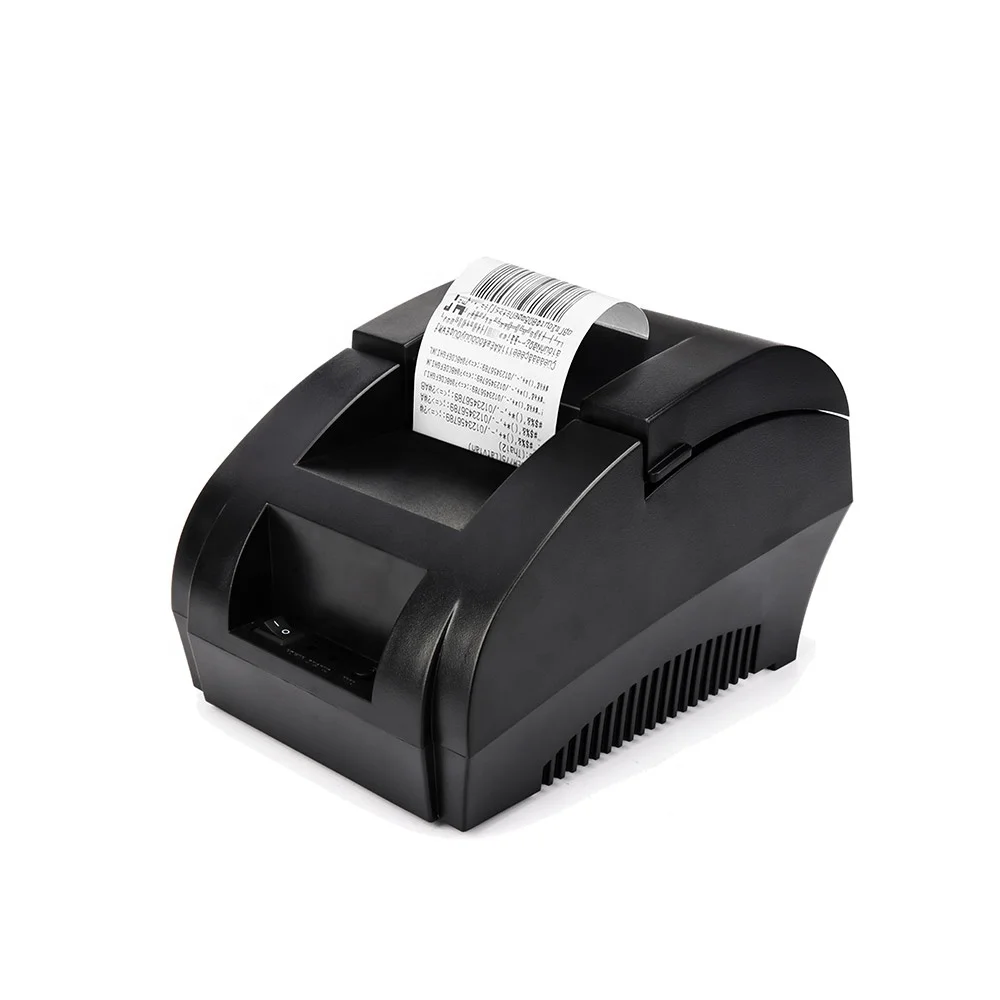 5890K USB Thermal Receipt Printer 58mm Ticket Thermal Printer for Pos System Restaurant Supermarket US EU Plug