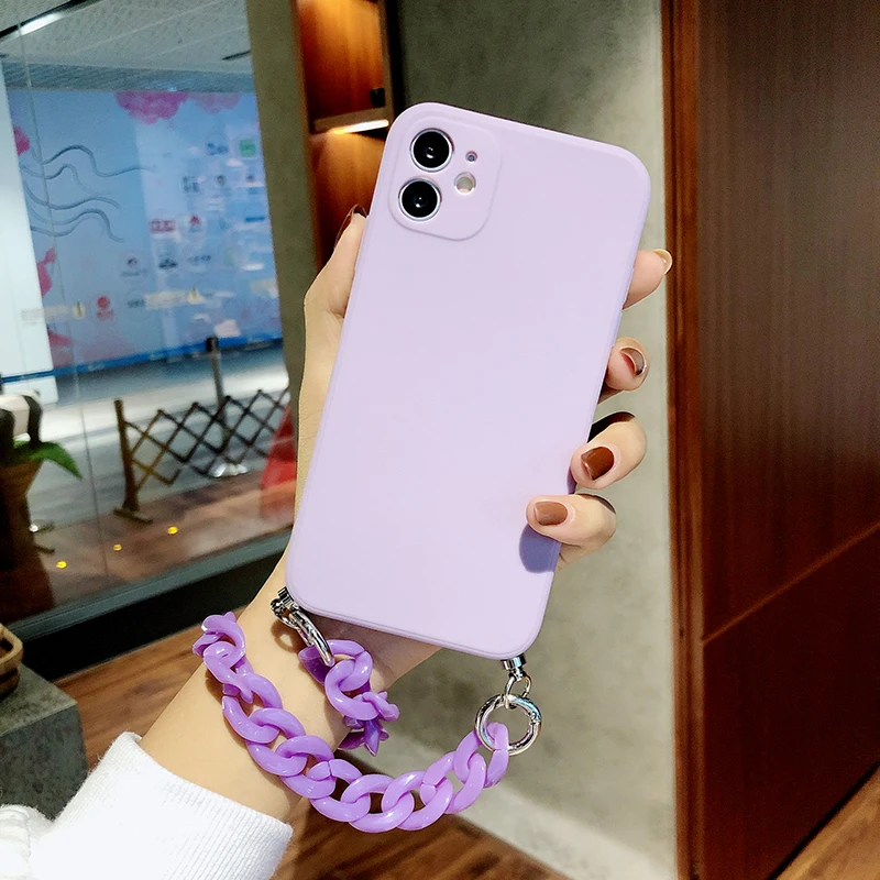 

Hand Strap Mobile Phone Accessories TPU Cover Phone Case for iPhone 11 12 XS Max