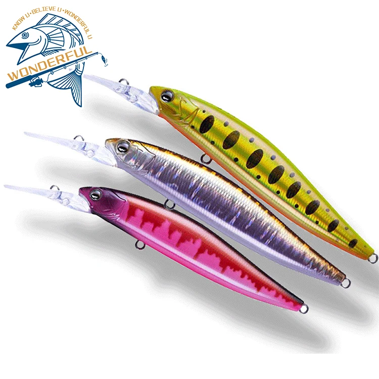 

In Stock Hot Sale 15g 125mm ABS Plastic Artificial Freshwater Saltwater Long Casting Topwater Floating Minnow
