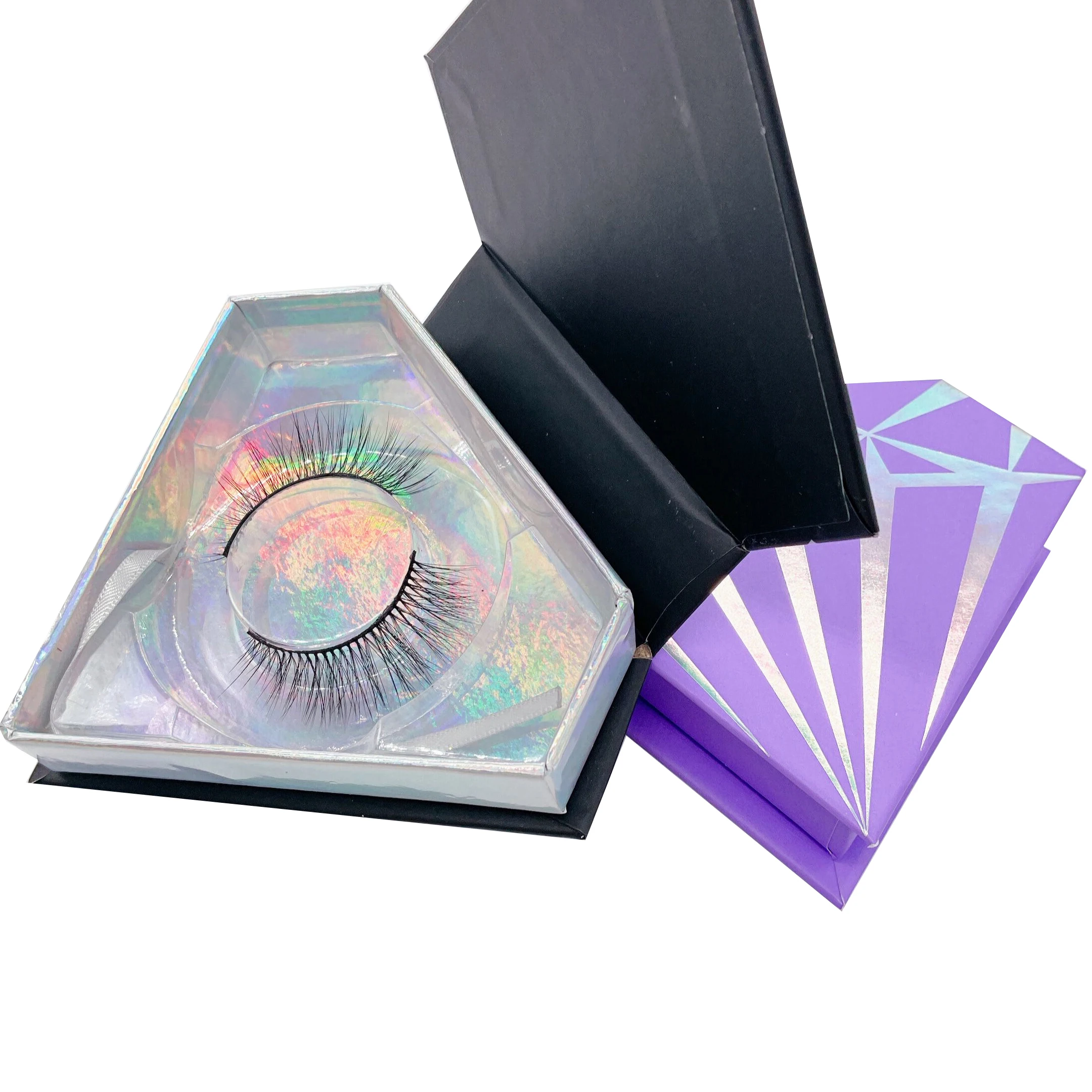 

vendors wholesale 3d mink lashes eyelash with custom eyelash box, Black color