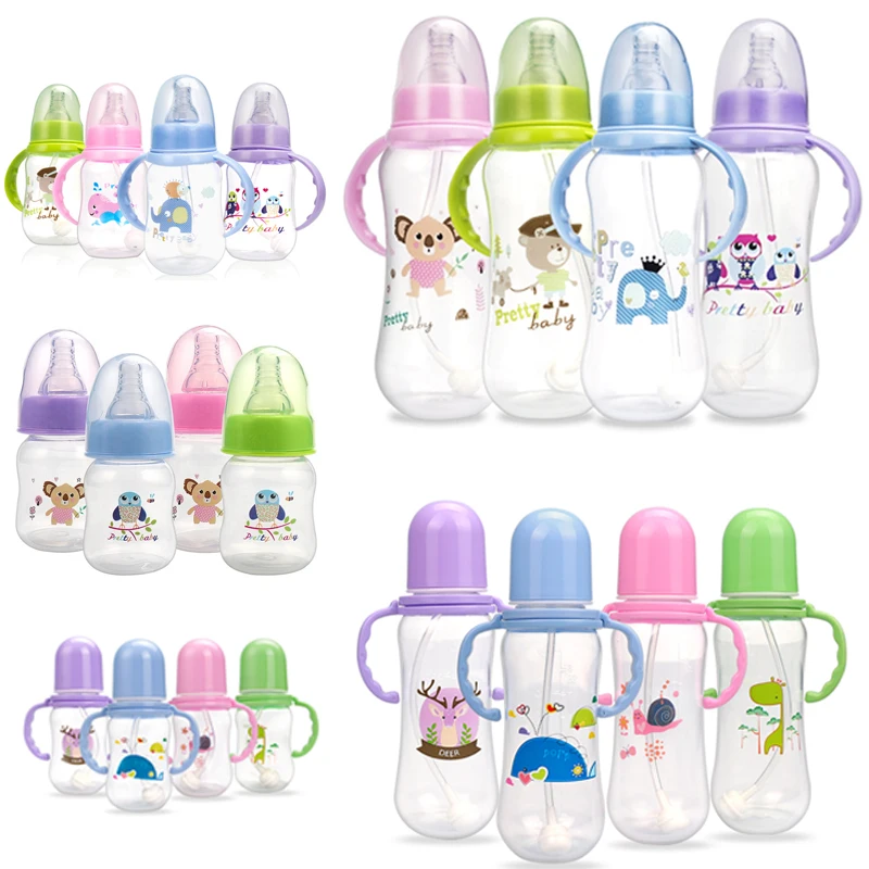 

280ml and150ml standard caliber PP baby feeding bottle 7 pieces Gift Set pacifier