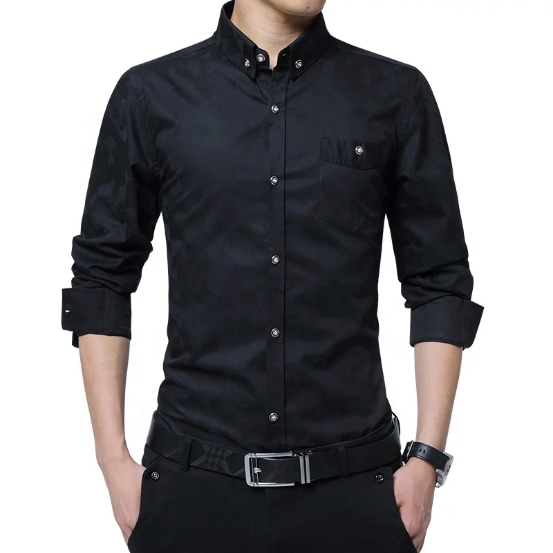 

Spring and autumn men's long sleeve shirts New casual shirt