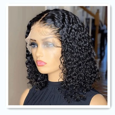 

Brazilian Hair Weaves Bob Curly Baby Hair Wigs For Sale Lace Front Wigs For Black Women